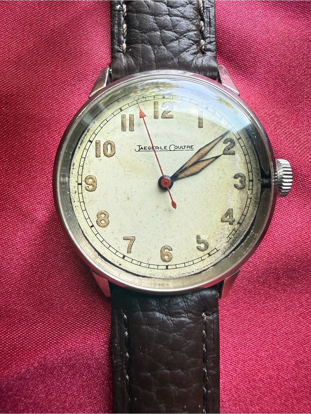 1945 Jaeger LeCoultre WW2 P478 33.5 Swiss Mechanical Watch Officers Pvt Purchase